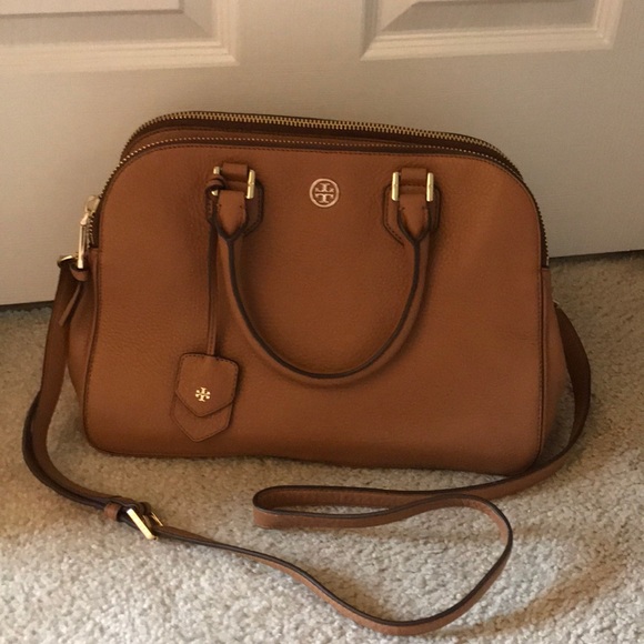 Tory Burch Handbags - Tory Burch Robinson Pebbled Triple Zip Satchel
